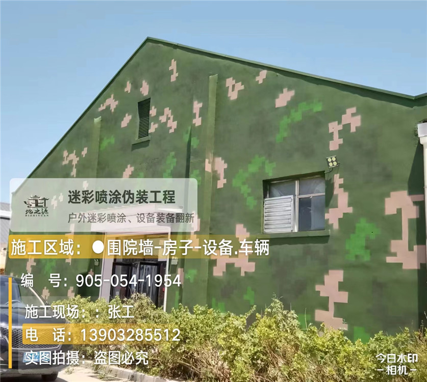 河北外墙数码迷彩漆施工报价清单（100㎡标准墙面测算）